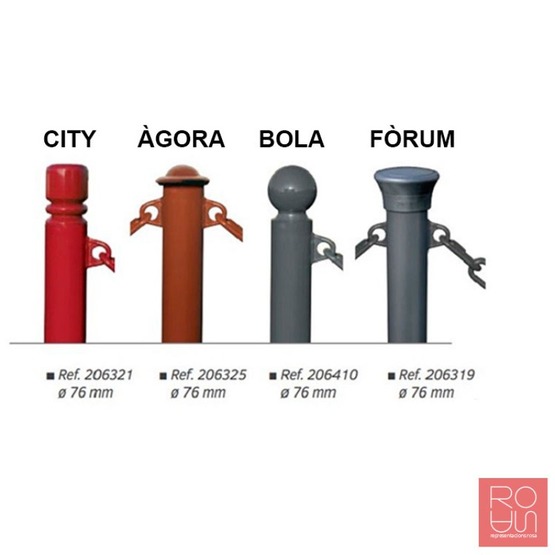 Pilona amb cadena model Província